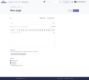 Add Page (CMS)
