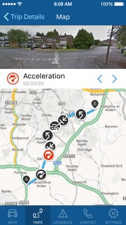 iOS App, Trip Map (selected) iOS App, Trip Map (selected)