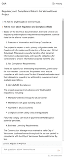 Interactive chat (Project risks) Interactive chat (Project risks)