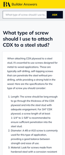 Builder Answers Question - mobile