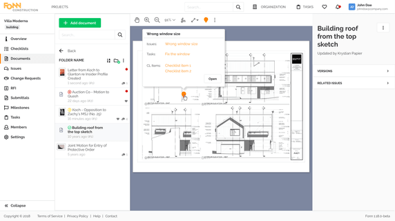 Web App, Documents